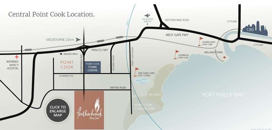 Featherbrook Estate - Point Cook location map
